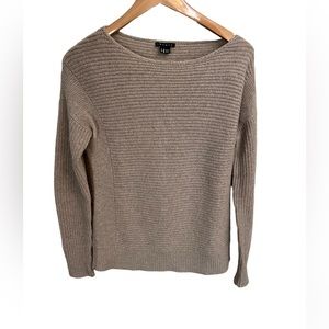 Theory 100% Wool Textured Beige Sweater Size S/P